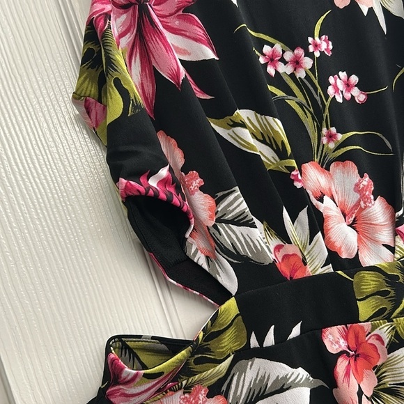 Bar IIl Tropical Print Cut Out Dress l SIZE L - Picture 4 of 5